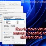 Moving Virtual Memory to Different Drive in Windows 11