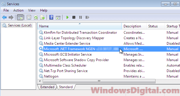 .NET Runtime Optimization Service Mscorsvw.exe High CPU