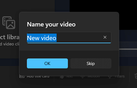 Name your video Windows 11