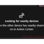 Nearby Sharing Windows 10 Not Working
