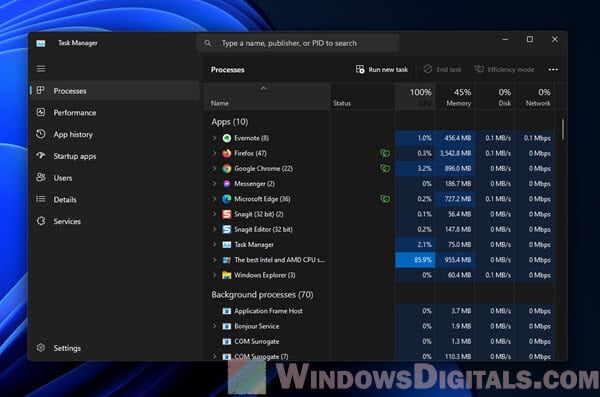 Nessusd.exe high CPU Usage Windows 11