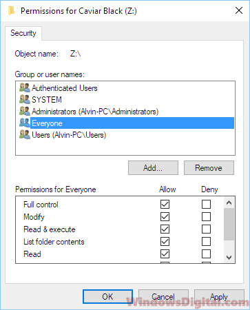 Windows 10 cannot access shared folder