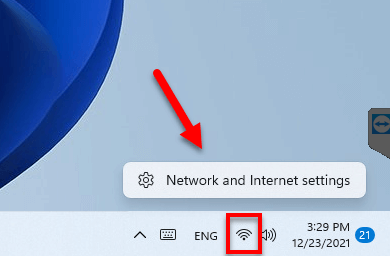 Network and Internet Settings Windows 11