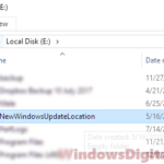 New windows 10 update download location