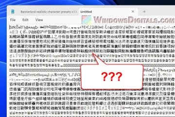 Notepad Chinese Characters Bug