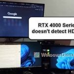 Nvidia RTX 4000 Series can't detect HDMI