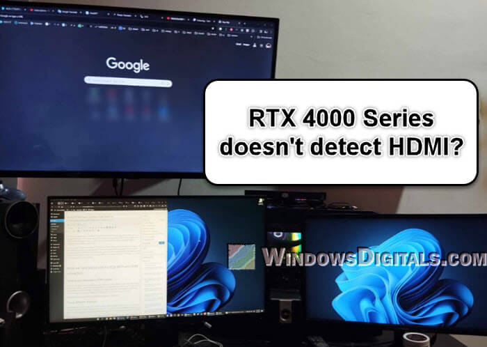 Nvidia RTX 4000 Series can't detect HDMI