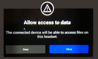 Oculus Quest 2 Allow Access to Data