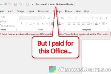 Office 2021 Says Unlicensed or Expired After End of Support, What to do?