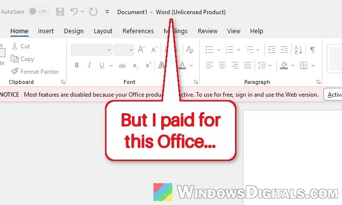 Office 2021 Says Unlicensed or Expired After End of Support, What to do?