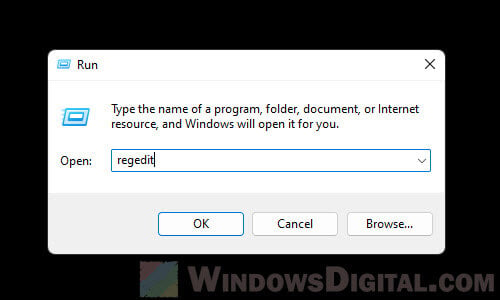 Open Registry Editor