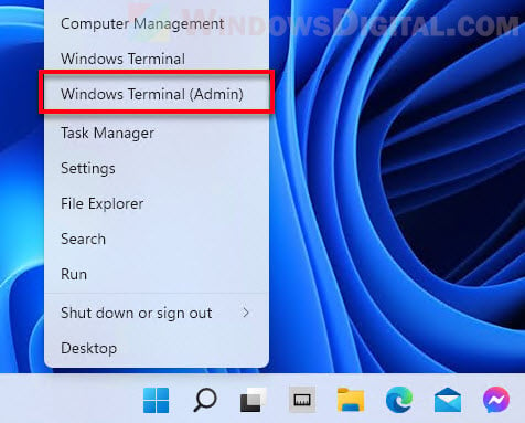 Open Windows Terminal Admin Windows 11