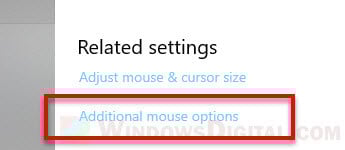 Open old mouse properties in Windows 10