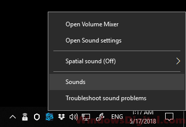 Open sound settings