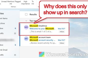 Outlook Email Shows Up in Search but Not in the Inbox, Why?