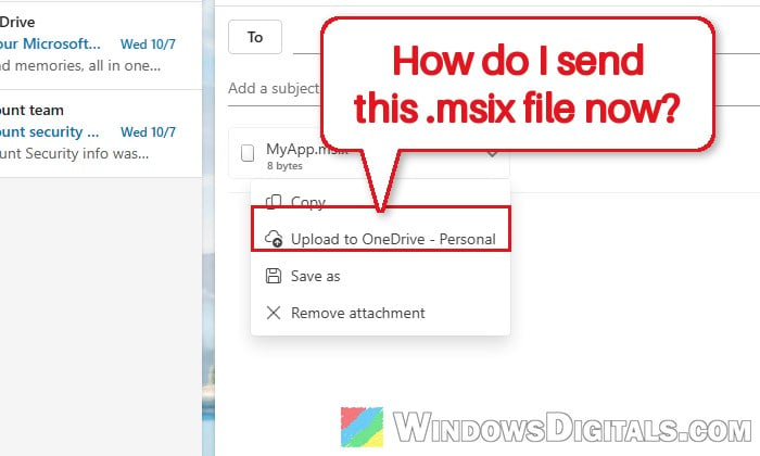 Outlook Will Block .msix Attachments From November, What to do?