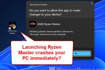 PC Keeps Restarting When Opening Ryzen Master