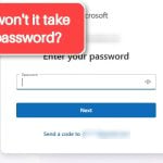 "Password Sign-In Isn't Available. Try Another Method" on Microsoft Account