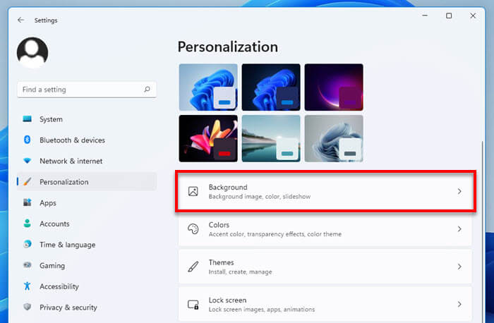 Personalization Background Windows 11