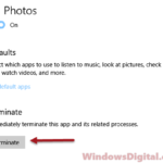 Photos App not working in Windows 10