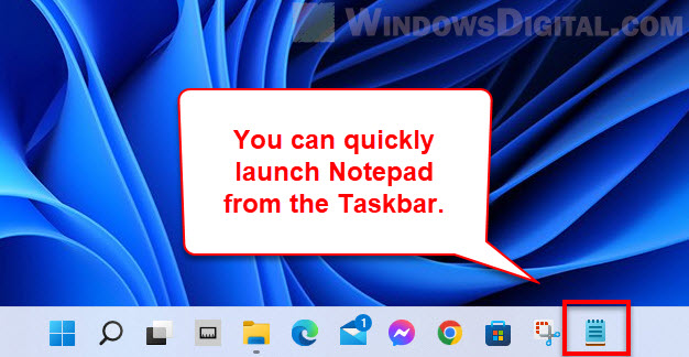 Pin Notepad to taskbar for even quicker access