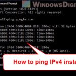 Ping IPv4 Address Instead of IPv6 in Windows 11 CMD