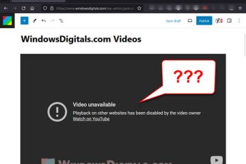 Playback on other websites has been disabled by the video owner YouTube