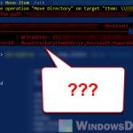 PowerShell Access to the path is denied