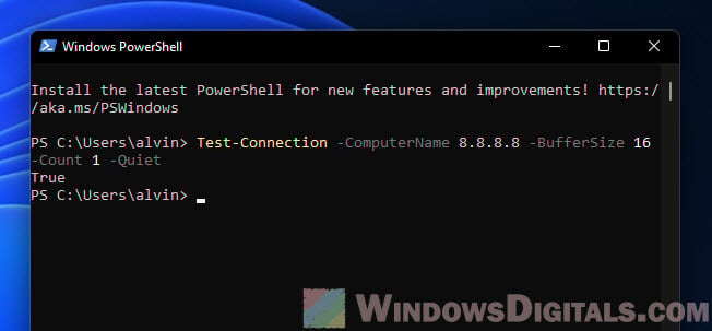 PowerShell test port UDP