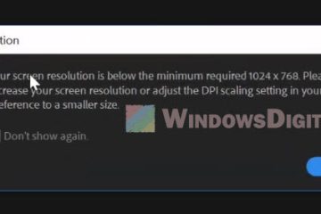 Premiere Pro Screen Resolution Below Minimum 1024x768