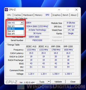 how to find ram model windows 11