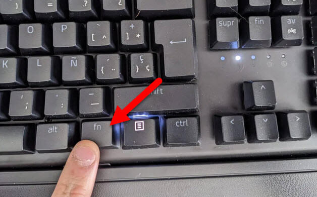 Razer Hypershift key on keyboard