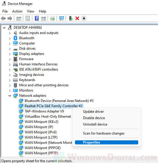 Realtek PCIe GbE Family Controller Speed