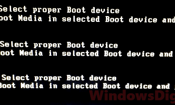 Reboot and select proper boot device Windows 10 Fix