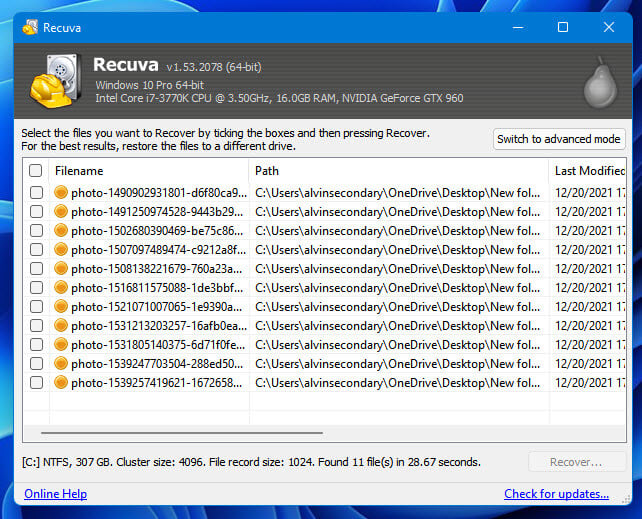 Recover Permanently Deleted Files Windows 11
