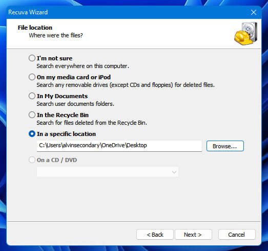 Recover permanently deleted notepad file Windows 11