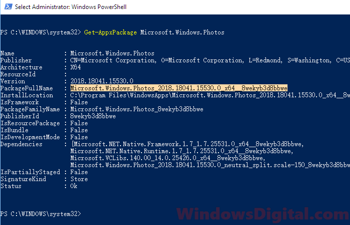 Reinstall Photos App in Windows 10/11 blurry images