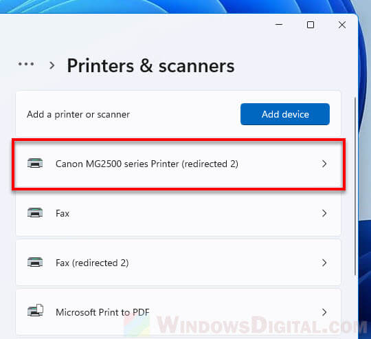 Reinstall Printer Driver Windows 11