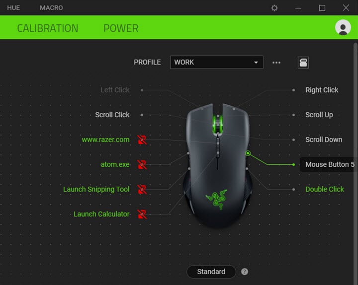 Remap Razer mouse buttons