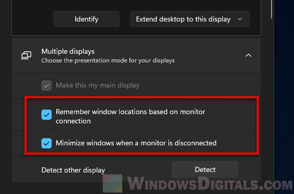 Remember window locations based on monitor connection