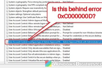 Remote Desktop Error 0xC000000D "The token that was passed to the function is invalid"