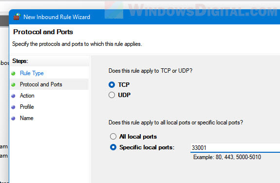 Remote Desktop not working after port change