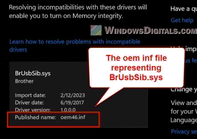Remove BrUsbSib.sys Brother Driver