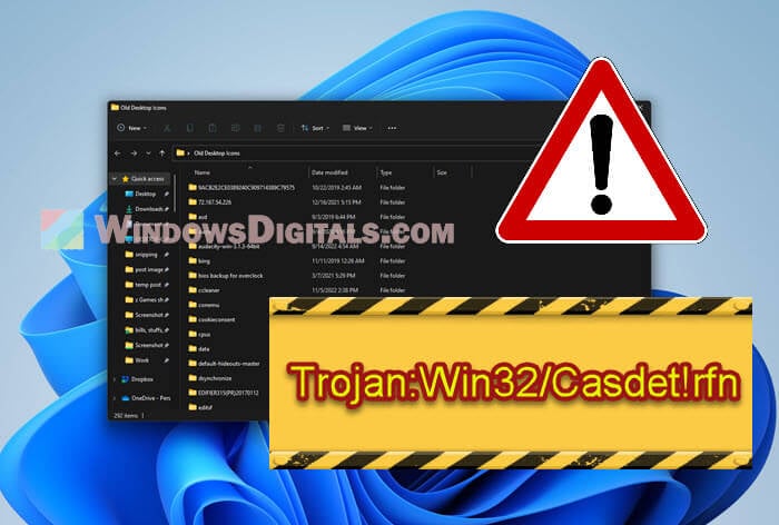 Remove Trojan Win32 Casdet rfn