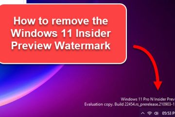 Remove Windows 11 Insider Preview Evaluation Copy Watermark