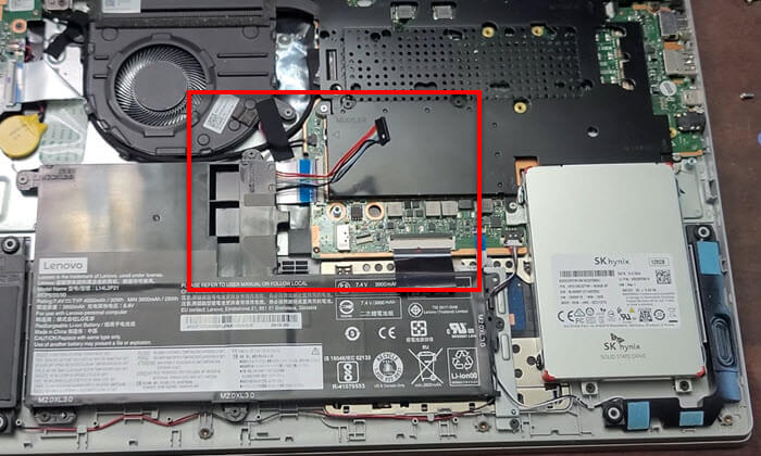 Remove non-removable battery from Lenovo laptop