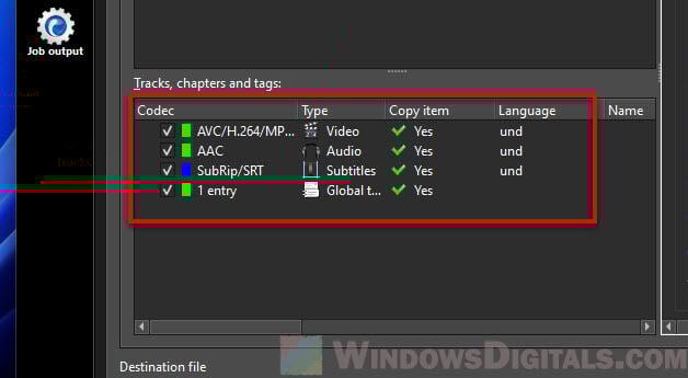Remove subtitles or audio tracks from MKV