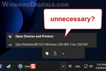Removing the Icon That Ejects WiFi Dongle in Windows 11