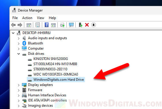 Rename hardware device manager Windows 11