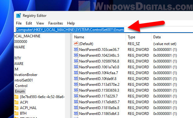 Rename hardware device manager registry
